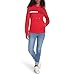 Tommy Hilfiger Damen Fleece Soft Pullover Hoodie Sweater, Scharlachrot, M