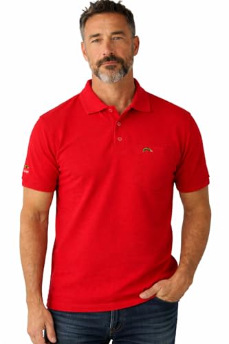 Image of Men Regular fit Polo Neck Front Pocket ||Pocket Embroidery Casual Wear T-Shirt||Half Sleeve Side on Sleeve Embroidery|| Button Closer t Shirt for Men