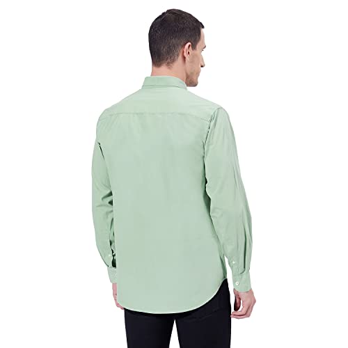 Image of Ben Martin Men's Cotton Regular Collar Shirt with Chest Pocket || Classic Collar, Slim Fit, Casual & Formal Wear || Soft & Breathable Fabric || Full Sleeve Shirt for Men