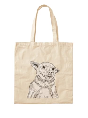 Sac fourre-tout elfe de maison en coton lavable pour les courses de tous les jours
