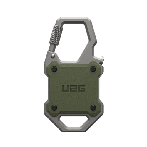 URBAN ARMOR GEAR UAG Designed for AirTag Case with Built-in Bottle Opener Monarch - Hard Shell Lock Case AirTag Holder with Durable Locking Carabiner for Keys