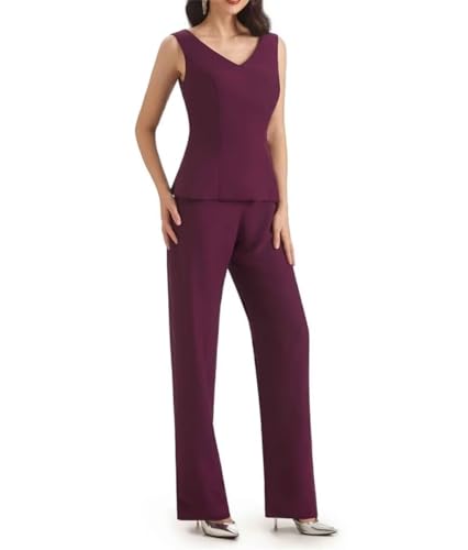 Simple Color Chiffon Lace Tulle V-Neck Mother of the Bride PantSuits With Blouse 3 Piece for Women Evening Gown3