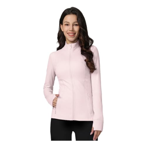 Chaqueta de yoga que estiliza tu figura en el gimnasio rosa L 2