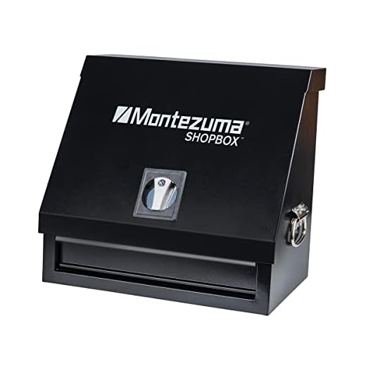Montezuma Steel 18" x 12" Triangle Shopbox, Black