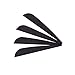 GPP 100PK 5 Inches Plastic Arrow Vane TPU Fletchings for DIY Arrow Archery Bow,Black