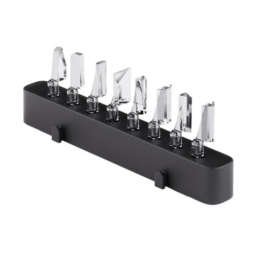 HOZO HOZO NeoSander Basic Sanding Head Collection, 8PCS Detail Attachments with Pointed, Flat, Arc, Half-Cylinder, 45° & 90° Heads for Edges, Corners & Fine Surface Finishing