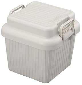 サンカ 収納ボックス スタッキング コンテナ ベリアスボート グレー S (幅39x奥行39x高さ38cm) おしゃれ スツールになる キャンプ 頑丈 日本製 squ+ VA-SGY