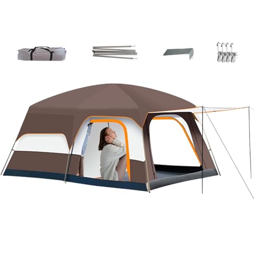 Tienda de campaña familiar | Tienda de campaña familiar para múltiples habitaciones | Refugio de cabina resistente al viento para mochileros al aire libre, picnic, patio, playa, senderismo, viajes
