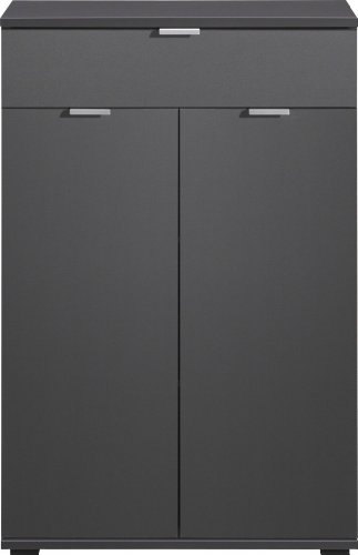 CS Schmal Schukommode Colorida Typ 16  | In Graphit 72 x 108 x 37 cm