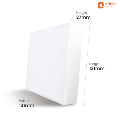 Image of Orient Electric Moodlight Surface Panel, 12W | 3CCT | Ceiling Light | Square | Warm White. Natural White & Cool White, Pack of 1