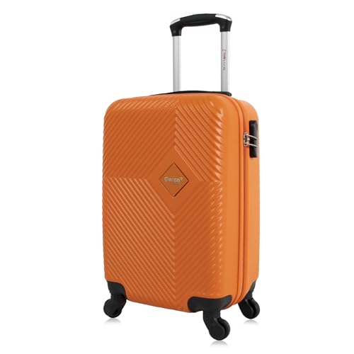 Mala de viagem bordo pequena 10kg Zug Swiss Move Laranja