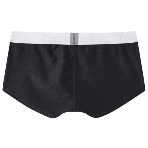 ZONBAILON Mens Sexy Bulge Enhancing Pouch Underwear Boxer Briefs Pack Short Leg Ball Pouch Tagless Silk Trunk3