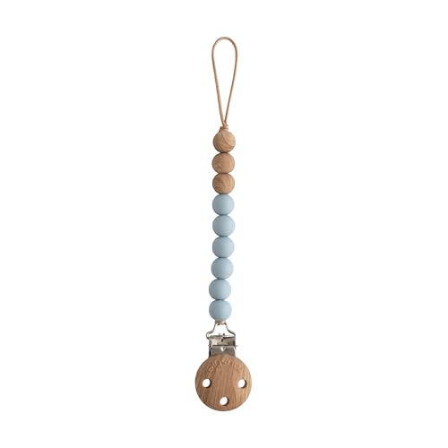 Image of mushie 100% Silicone Baby Pacifier Clip BPA Free | Eva (Cloud)