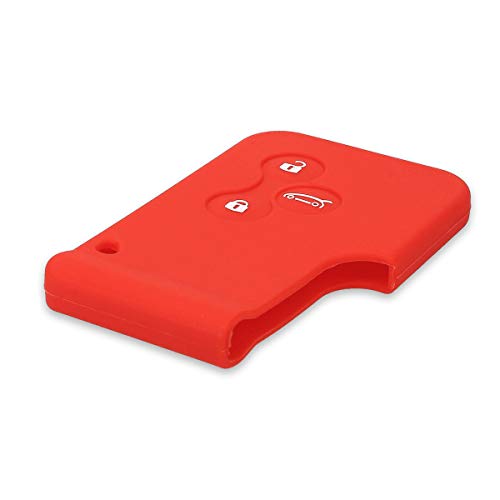 Renault 3-knops Keyless Go autosleutel hoesje in rood - Afbeelding 5