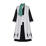 VintageCos Toshiro Hitsugaya Cosplay Costume 10th Captain Kimono Outfits Halloween Set (S)