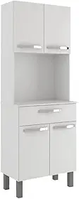 Armário de Cozinha Paneleiro 4 Portas 1 Gaveta Balli Branco