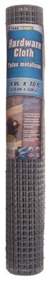 Galvanized Metal Mesh Hardware Cloth Fence, 24-In. x 10-Ft.