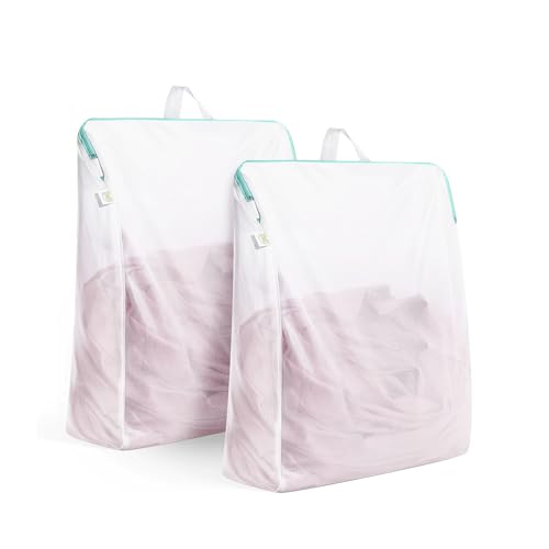 OTraki 2 Piezas Bolsa Lavadora 30 x 40 cm, Bolsas Lavadora Ropa Delicada con Asas Bolsa Lavanderia con Cremalleras Bolsas de Malla para Ropa, Ropa Interior, Sujetador, Camisa, Calcetines
