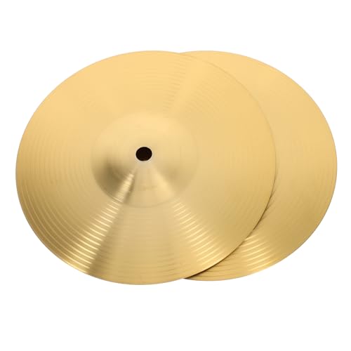 Levemolo 2pcs Set Splash Cymbals for Drum Set Lightweight Durable Cymbals Sound with Smooth Edges for Practice and Performance