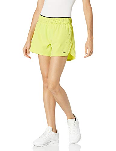 Short de fitness Reebok Epic taille S chartreuse pour vos séances en salle