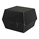 Garcia de Pou - Hamburger-Schalen ’Thepack’ 230 G/M2, Nano-Mikro-Wellpappe, Schwarz, 13 x 12,5 x 9 cm (M), Modern, 50 Stück