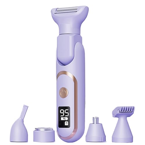 Recortadora De Bikini Para Mujer | Afeitadora Corporal 5 En 1 | Eliminación De Vello Facial Y Corporal | Maquinilla Para Zona Íntima | Equipo Portátil De Depilación Rápida Y Segura