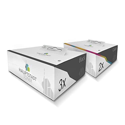 5 cartuchos de tinta capital compatibles con HP C 4110, C 4140, C 4150, C 4170, C 4175, C 4180, C 4190, C4100, C4110, C4140, C4150, C4170, C4175 (sustituye a 3375) +343 C8766EE Color + C9364EE Negro