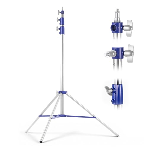 Light Stand Photography, 10.5ft/320cm Heavy Duty Studio Light Stand with 1/4" and 3/8" Screw, Adjustable Lighting Stand for Softbox, Ring Light, LED Panel, Professional Light Stand Tripod