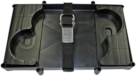 T-H Marine Optima Battery D27M and D31M Series Tray Holder with Poly Strap - Rugged Replacement Battery Box is UV and Corrosion Resistant - 8 Mounting Slots (Pack of 12)
