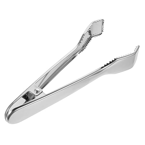 LIFKOME Pinzas Inoxidable con Dentado Antideslizante para Hielo y Alimentos Resistente al Reutilizable y Ergonómico para Cocina Bar y Buffet