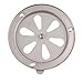 Yuanpgky Ammortizzatore di scarico per griglia barbecue in acciaio inox, parte di ricambio per controllo del flusso d'aria regolabile, dimensioni 125 mm per forno e camera immagine