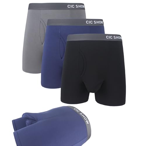 Mens Underwear with Ball Hammock, Pack3 Dual Pouch Micro Modal Ultra Soft Ball Support Underwear