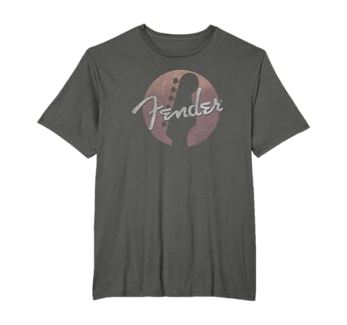 Fender Circle Guitar Headstock Logo Camiseta
