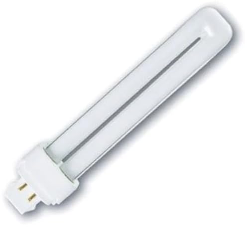 Sylvania 25802 Plugin Tubo Fluorescente Compacto, Vidrio, Blanco Frío, G24q-2, 18 W