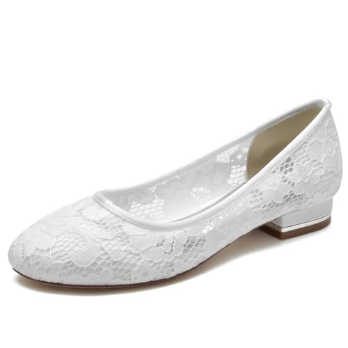 Ballerines slip-on en satin avec bout rond et maintien optimal
