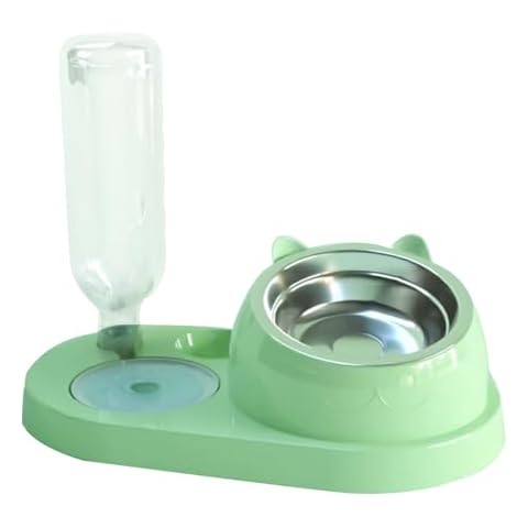 emlstyle Tilted Cat Water and Food Bowl Set Cover
