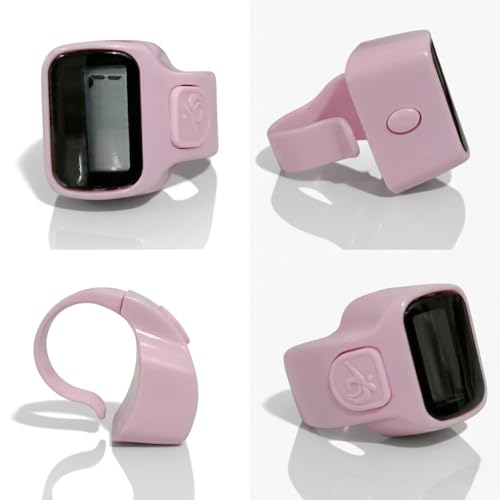 Image of Digital Finger Ring Counter, LCD Display, LED Back Light in Display, up to 99999 (Pack of 1- Any Random Colour Will Be Sent As Per Availability) (Light Pink)
