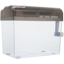 KICHOUSE Paper Shredder Desktop Manual Shredder for Home Mini Hand Eco-Friendly Paper Strip Cutter No Plug Needed