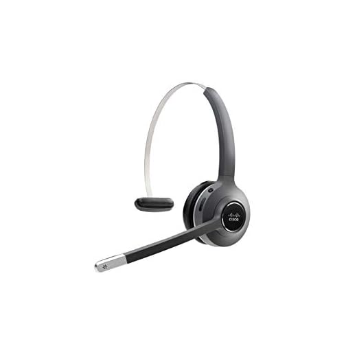 Cisco 561 Headset - Mono - Black - Wireless - DECT 6.0-300 ft48 kHz - Over-The-Head - Monaural - Supra-aural - Uni-Directional, Electret, Condenser Microphone