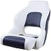 Seamander Captain Bucket Seat,Sport Flip Up Seat (White/Navy)