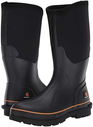 Carhartt Men's 15" Waterproof Rubber Pull-On Soft Toe CMV1151 Knee High Boot, Black, 9 | Image 6