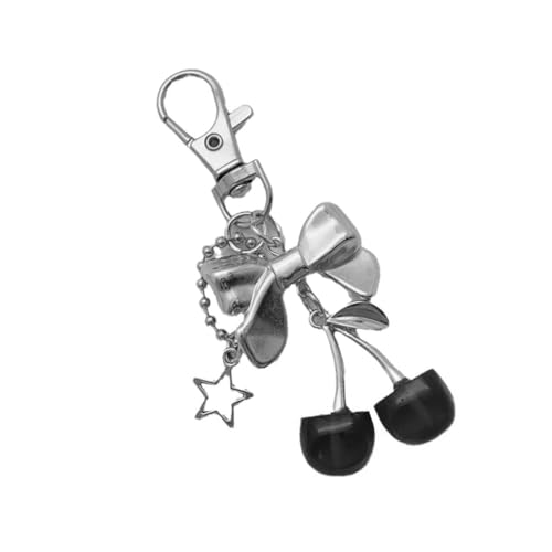 Xinsheinelry Fashionable Cherrys Bag Charm Keychain for Women with Sturdy