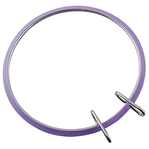 Batino 1PC Premium Quality, Metal Spring Tension Embroidery Hoops, Metal Spring Tension Embroidery Hoops, Cross Stich Hoop, Darning Hoops, Embroidery Tension Shed, Purple Cover