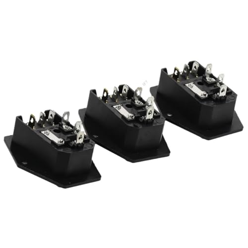Enchufe IEC C14 con interruptor AC-01A amarillo para proteger equipos contra sobrecargas 4