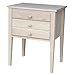 International Concepts OT-66 Accent Table with Drawers Unfinished