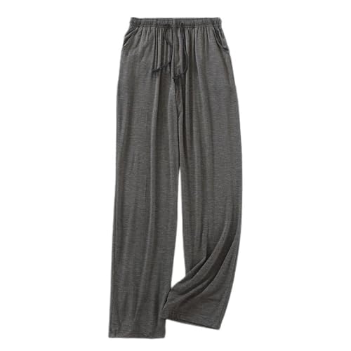 Men's Cool Sleep Pants Pajama Bottom Elastic Nightwear Elastic Band Cozy Drawstring Light Modal