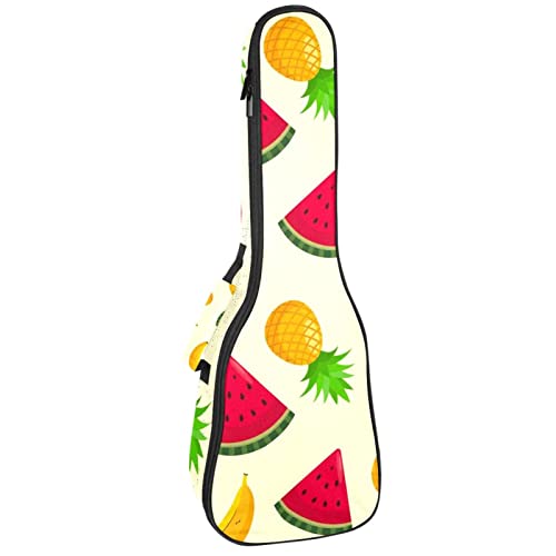 Sac de rangement pour ukulélé avec rembourrage épais de 10mm motif tropical