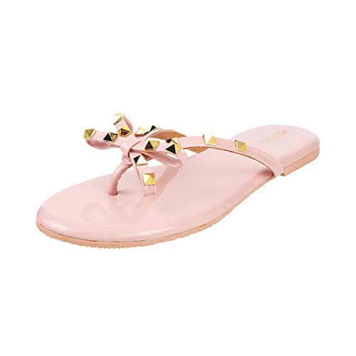 Image of Metro Women's Embellished Faux Leather Flat Fashion Slipper