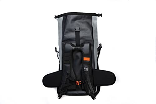 Sac à dos étanche 35 L en tissu 840D écoresponsable gris