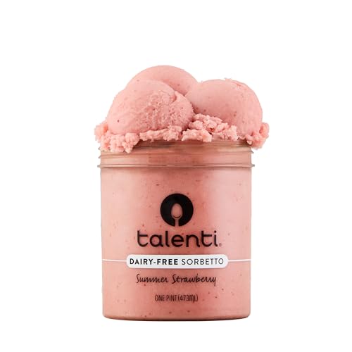 Talenti Dairy-Free Sorbetto for Your Next Indulgence, Summer Strawberry with Real Strawberries in...